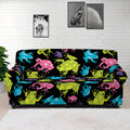 Colorful Frog Pattern Print Sofa Cover