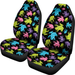 Colorful Frog Pattern Print Universal Fit Car Seat Covers