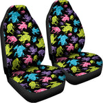 Colorful Frog Pattern Print Universal Fit Car Seat Covers