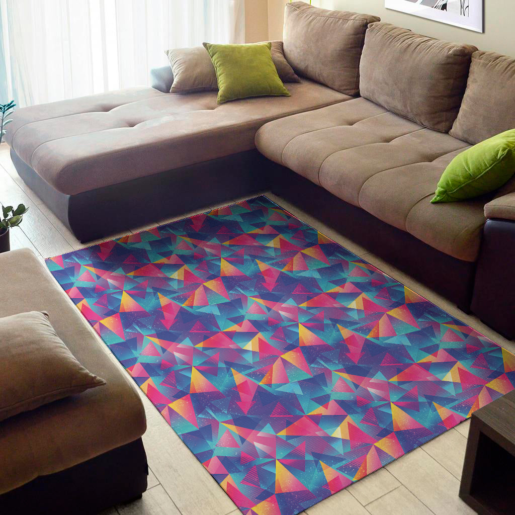 Colorful Geometric Mosaic Print Area Rug