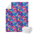 Colorful Geometric Mosaic Print Blanket