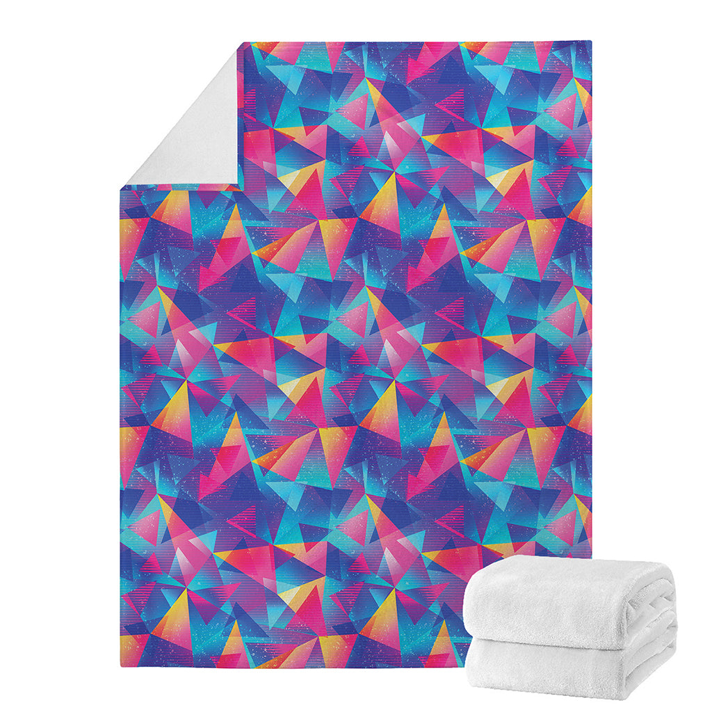Colorful Geometric Mosaic Print Blanket