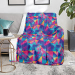 Colorful Geometric Mosaic Print Blanket