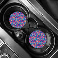 Colorful Geometric Mosaic Print Car Coasters