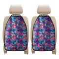 Colorful Geometric Mosaic Print Car Seat Organizers
