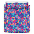 Colorful Geometric Mosaic Print Duvet Cover Bedding Set