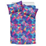 Colorful Geometric Mosaic Print Duvet Cover Bedding Set