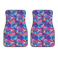 Colorful Geometric Mosaic Print Front Car Floor Mats