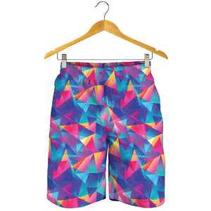 Colorful Geometric Mosaic Print Men's Shorts