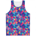 Colorful Geometric Mosaic Print Men's Tank Top