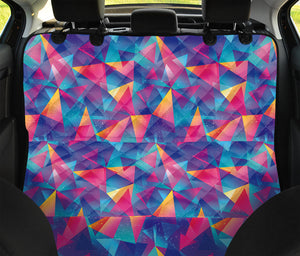 Colorful Geometric Mosaic Print Pet Car Back Seat Cover
