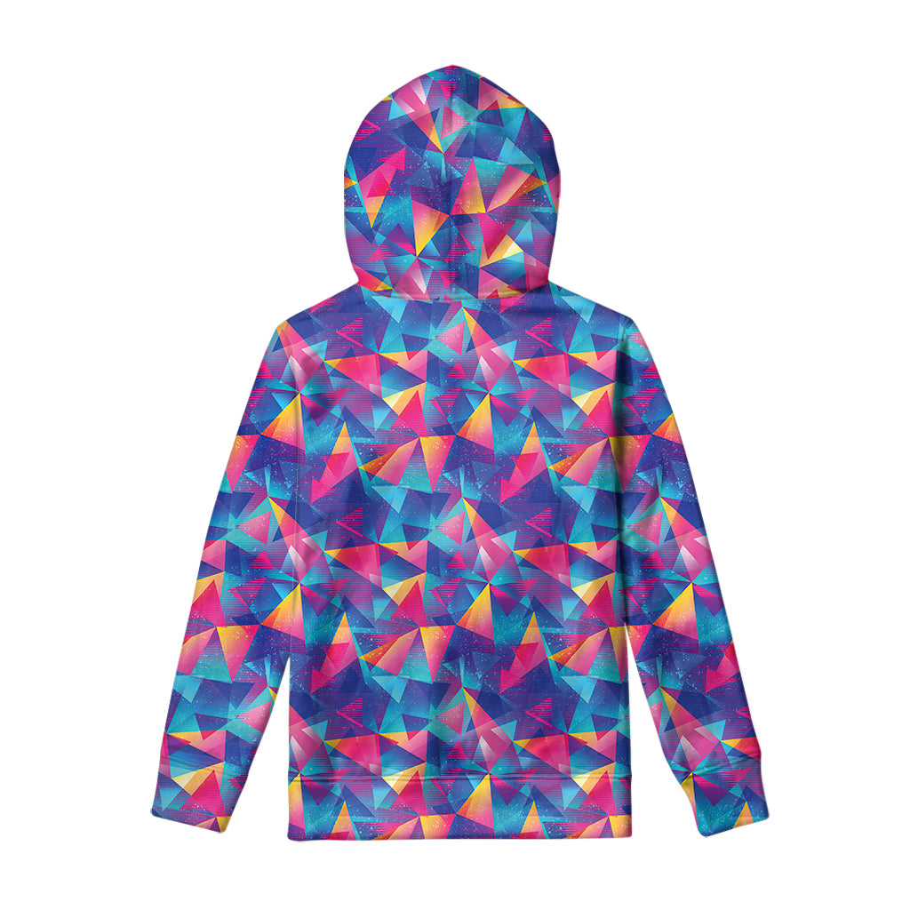 Colorful Geometric Mosaic Print Pullover Hoodie