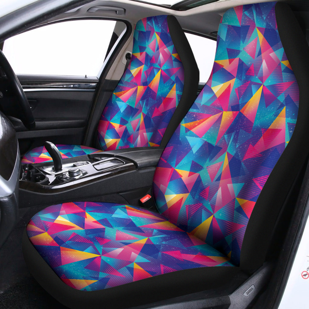 Colorful Geometric Mosaic Print Universal Fit Car Seat Covers
