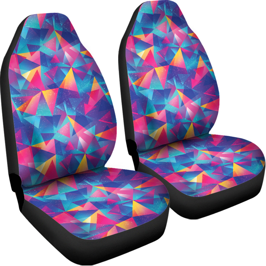 Colorful Geometric Mosaic Print Universal Fit Car Seat Covers