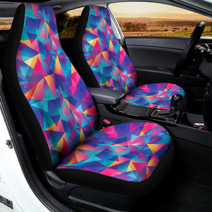 Colorful Geometric Mosaic Print Universal Fit Car Seat Covers