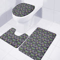 Colorful Geometric Native Navajo Print 3 Piece Bath Mat Set