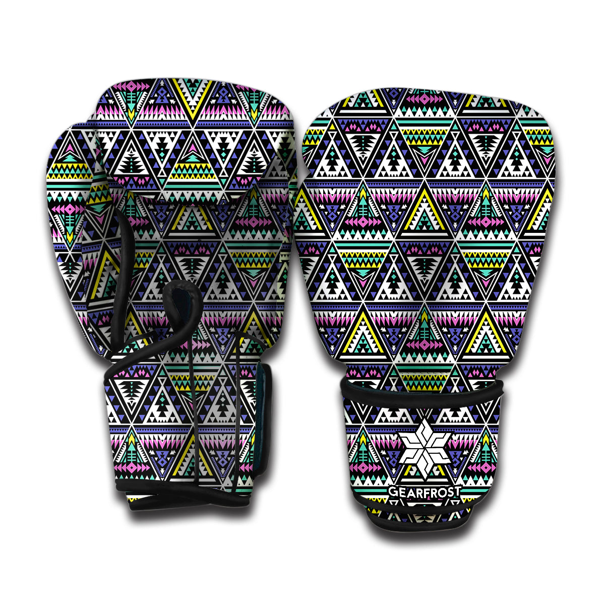 Colorful Geometric Native Navajo Print Boxing Gloves