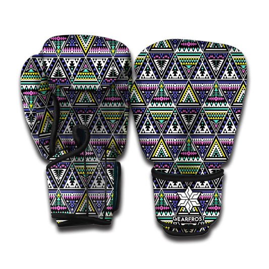 Colorful Geometric Native Navajo Print Boxing Gloves