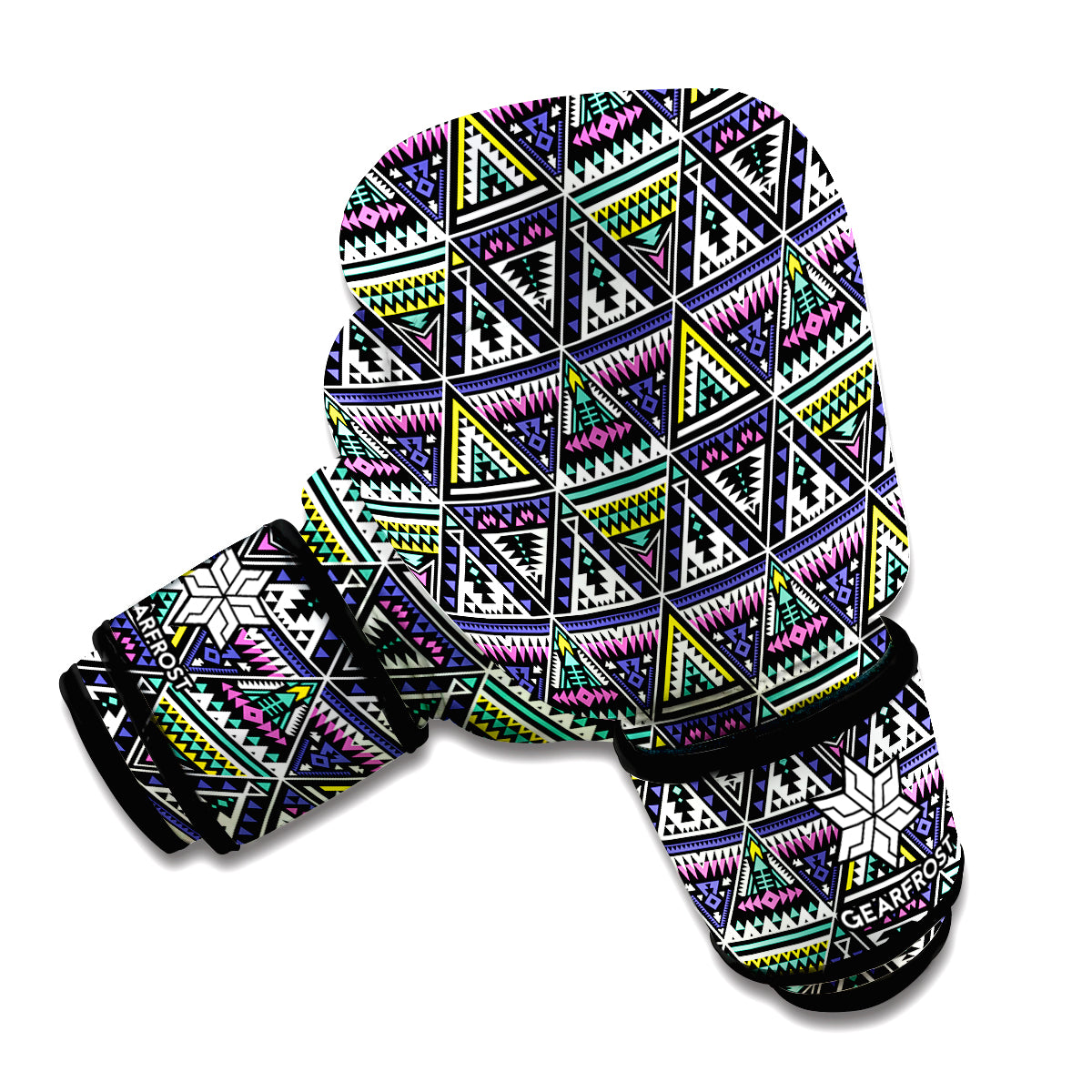 Colorful Geometric Native Navajo Print Boxing Gloves