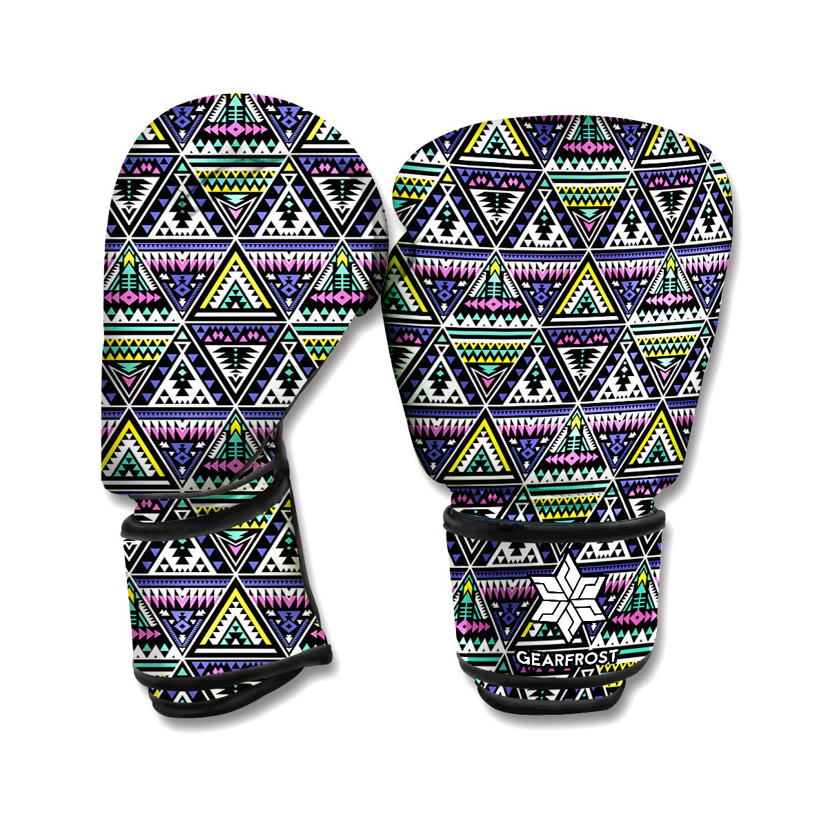 Colorful Geometric Native Navajo Print Boxing Gloves