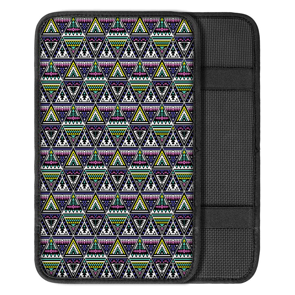 Colorful Geometric Native Navajo Print Car Center Console Cover