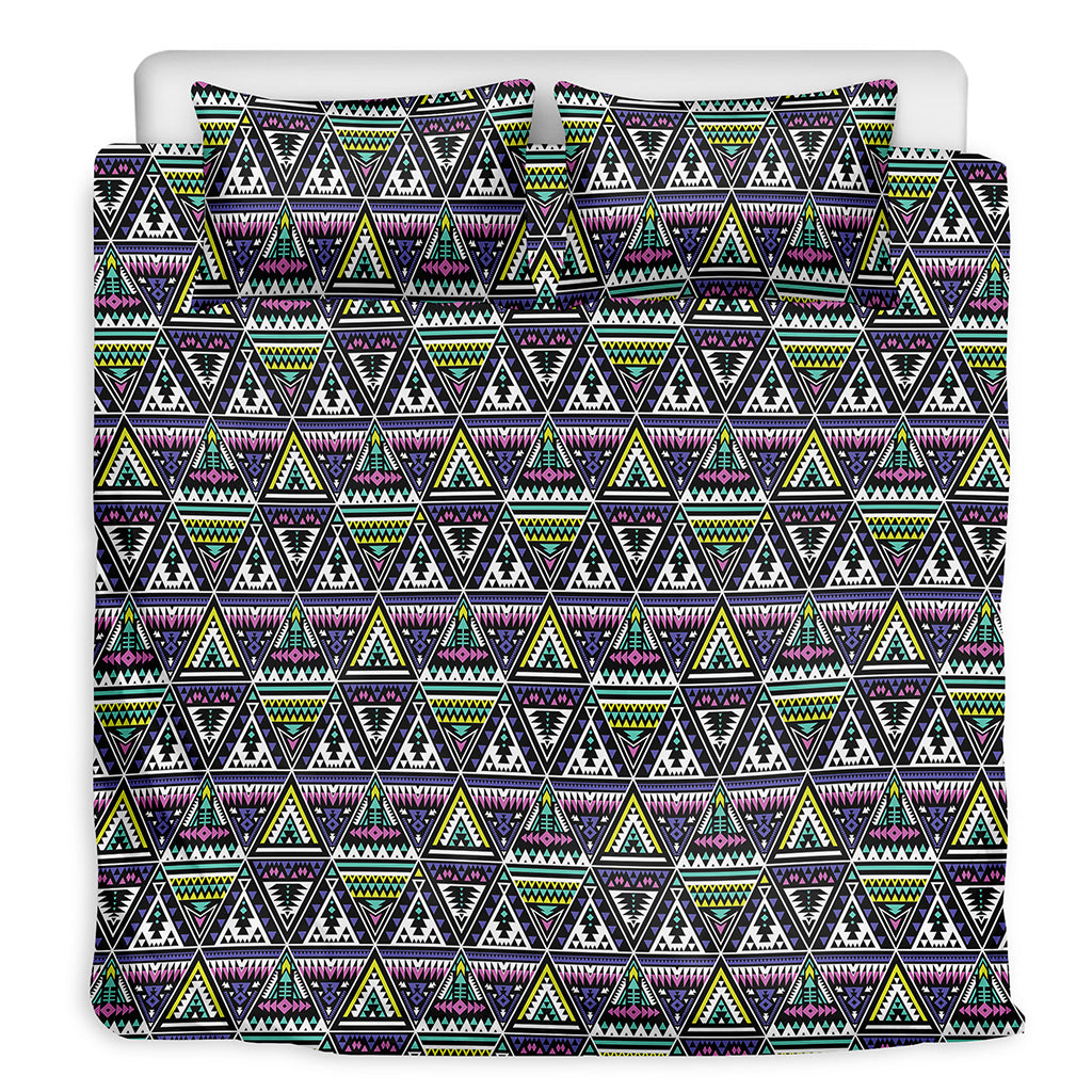 Colorful Geometric Native Navajo Print Duvet Cover Bedding Set
