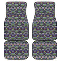 Colorful Geometric Native Navajo Print Front and Back Car Floor Mats