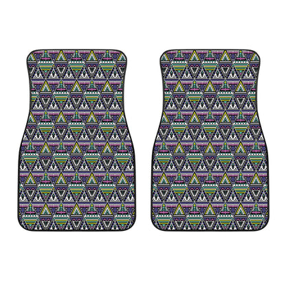 Colorful Geometric Native Navajo Print Front Car Floor Mats