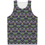 Colorful Geometric Native Navajo Print Men's Tank Top