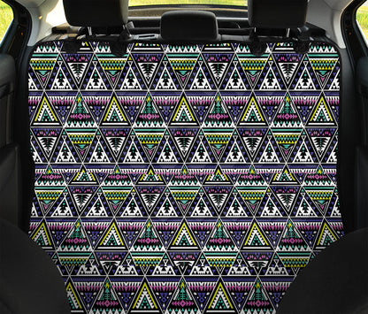 Colorful Geometric Native Navajo Print Pet Car Back Seat Cover