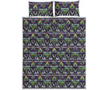 Colorful Geometric Native Navajo Print Quilt Bed Set