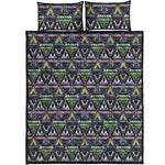 Colorful Geometric Native Navajo Print Quilt Bed Set