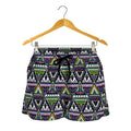 Colorful Geometric Native Navajo Print Women's Shorts