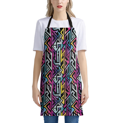 Colorful Geometric Tribal Pattern Print Apron