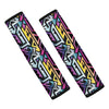 Colorful Geometric Tribal Pattern Print Car Seat Belt Covers