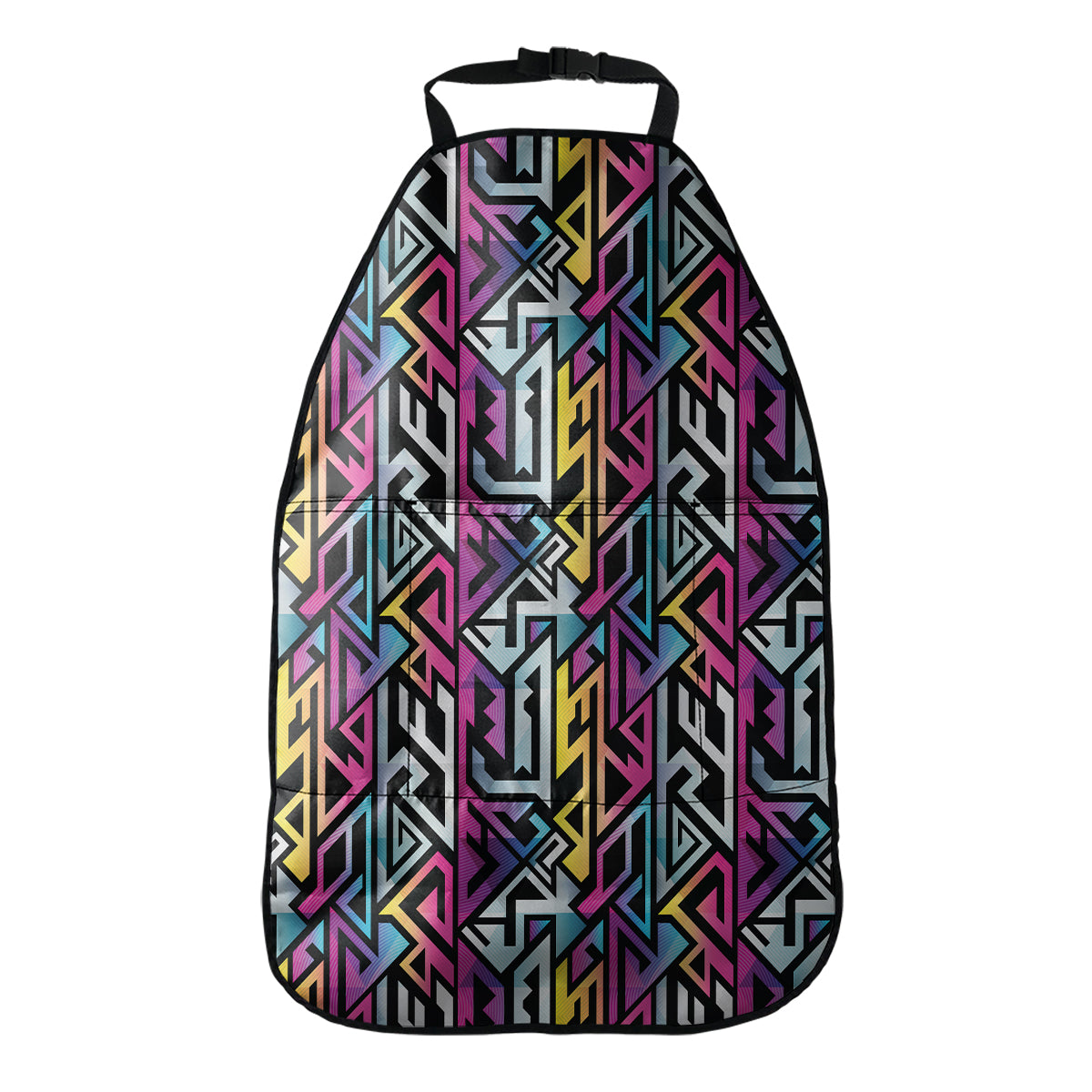 Colorful Geometric Tribal Pattern Print Car Seat Organizers