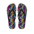 Colorful Geometric Tribal Pattern Print Flip Flops