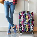 Colorful Geometric Tribal Pattern Print Luggage Cover