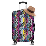 Colorful Geometric Tribal Pattern Print Luggage Cover