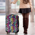 Colorful Geometric Tribal Pattern Print Luggage Cover