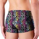 Colorful Geometric Tribal Pattern Print Men's Boxer Briefs