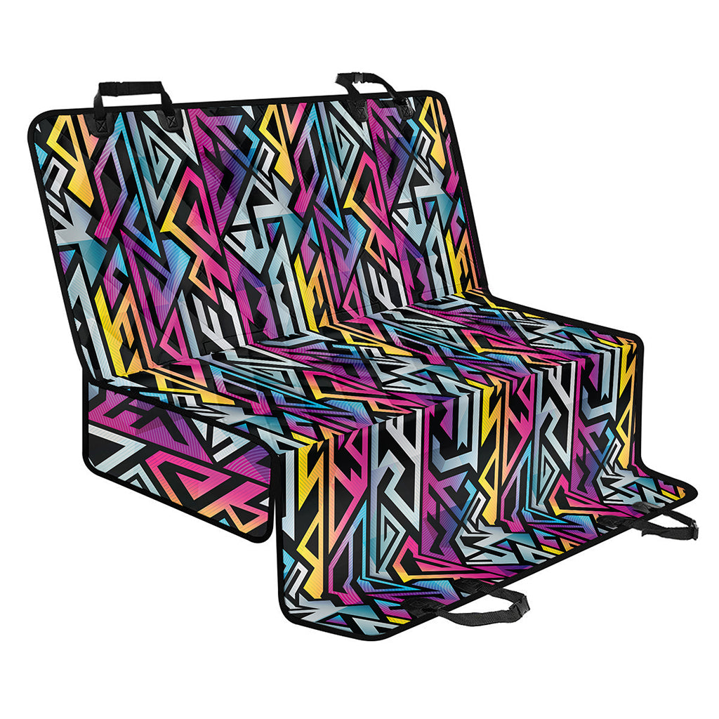 Colorful Geometric Tribal Pattern Print Pet Car Back Seat Cover