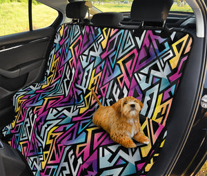 Colorful Geometric Tribal Pattern Print Pet Car Back Seat Cover