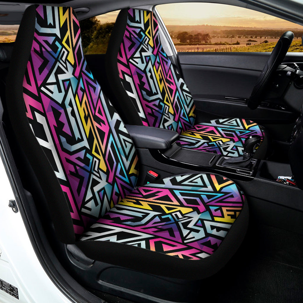 Colorful Geometric Tribal Pattern Print Universal Fit Car Seat Covers