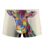 Colorful Giraffe Portrait Print Men's Boxer Briefs