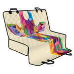 Colorful Giraffe Portrait Print Pet Car Back Seat Cover