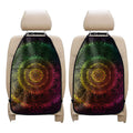 Colorful Gradient Mandala Print Car Seat Organizers