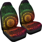 Colorful Gradient Mandala Print Universal Fit Car Seat Covers