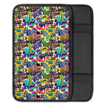 Colorful Graffiti Pattern Print Car Center Console Cover
