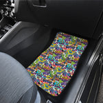 Colorful Graffiti Pattern Print Front Car Floor Mats